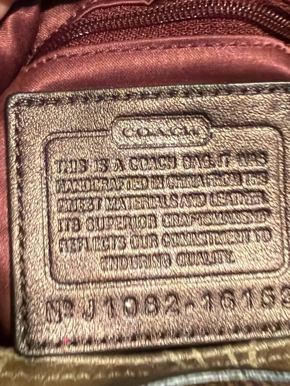 Coach satin shoulder